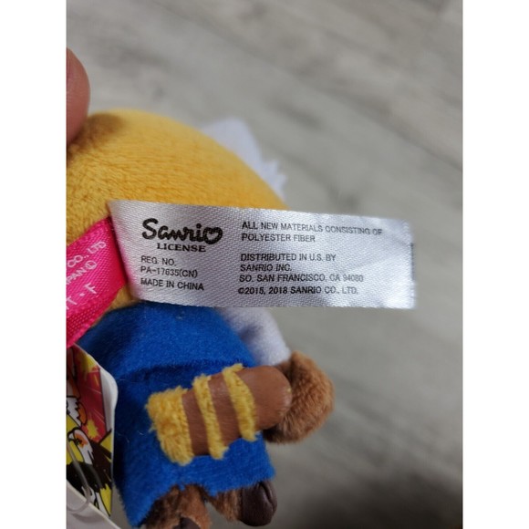 Aggretsuko Red Panda Rage Mascot Mini Christmas Ornament Plush - Picture 5 of 6